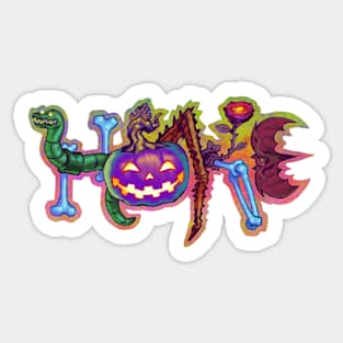 Halloween Hoke Purple Sticker